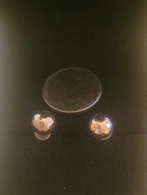 Faceted Disco Ball Stud Earrings - Women Jewelry